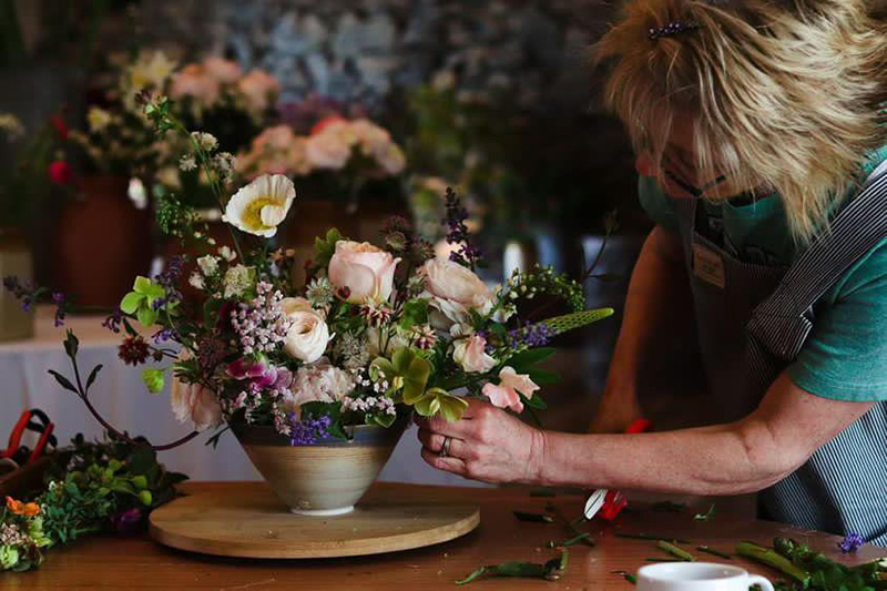 Wedding flowers display