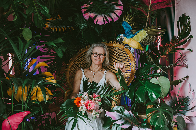 Wedding flowers display